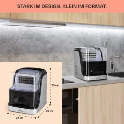 Kristall Eiswürfelmaschine Kristalleis 2 Größen 2,5l Wassertank -Einrichtungsgeschäft 10031891 de 0006 usp