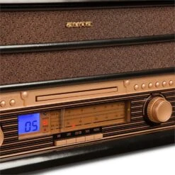 Belle Epoque 1908 Retro-Stereoanlage Plattenspieler USB CD MP3 -Einrichtungsgeschäft 10031957 yy 0010 detail auna Belle Epoque 1908 Retro Stereoanlage