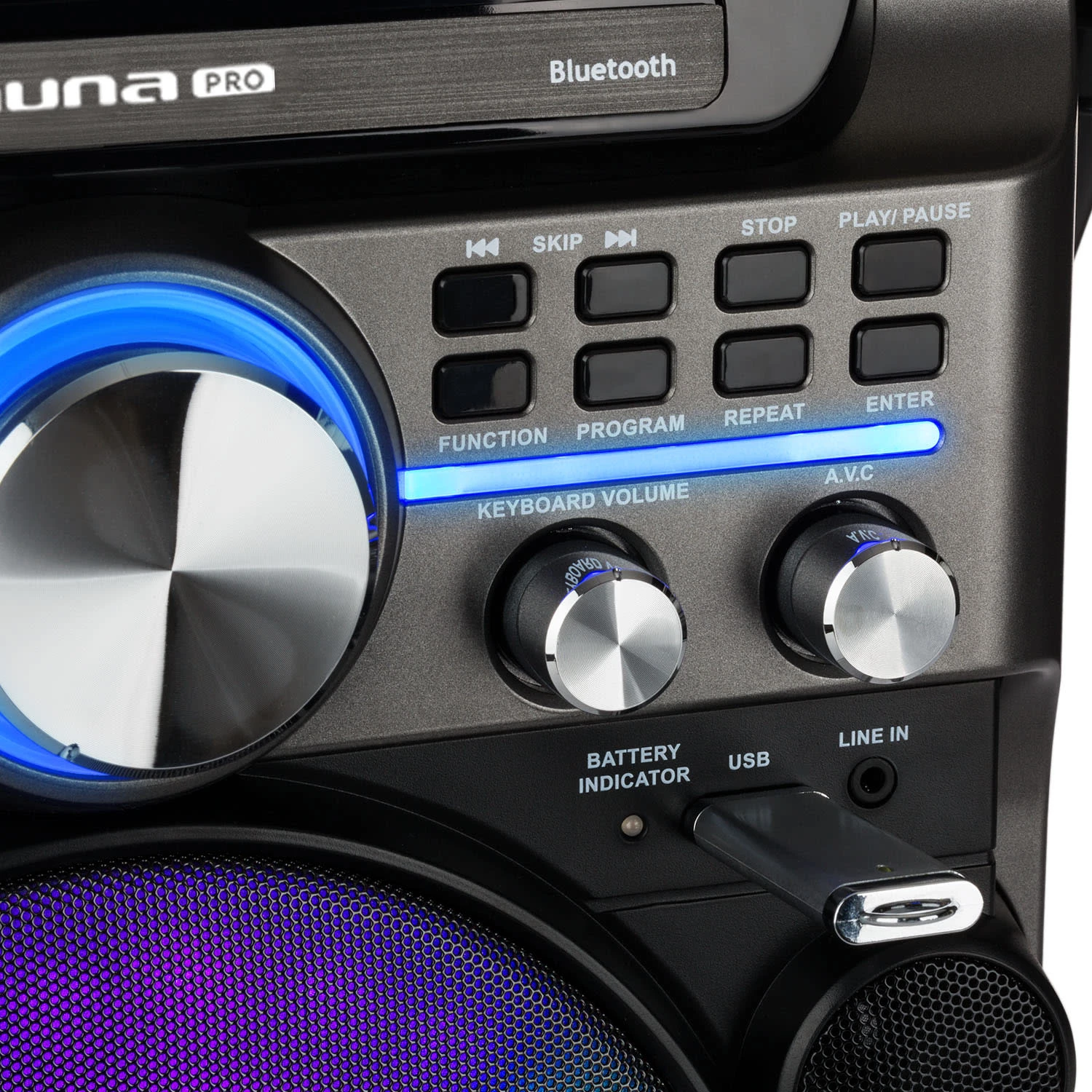 DisGo Box 360 Party BT System 2 Mikrofone HDMI BT LED USB Rollen 8 DisGo Box 360 Party BT System 2 Mikrofone HDMI BT LED USB Rollen – Bild 8