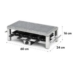 Schmelzlette Raclette 1500W Naturstein-Platte Edelstahlgehäuse 12 Schmelzlette Raclette 1500W Naturstein-Platte Edelstahlgehäuse -Einrichtungsgeschäft 10032028 yy 0006 logo Klarstein Schmelzlette Raclette 1500W Edelstahl