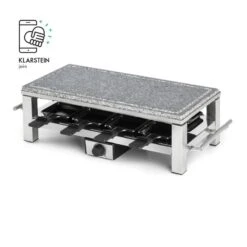 Schmelzlette Raclette 1500W Naturstein-Platte Edelstahlgehäuse 13 Schmelzlette Raclette 1500W Naturstein-Platte Edelstahlgehäuse -Einrichtungsgeschäft 10032028 yy 0007 logo Klarstein Schmelzlette Raclette 1500W Edelstahl