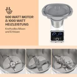 GrandPrix Küchenmaschine 500W / 1000W 2,5l Edelstahl-Rührschüssel -Einrichtungsgeschäft 10032089 de 0003 logo