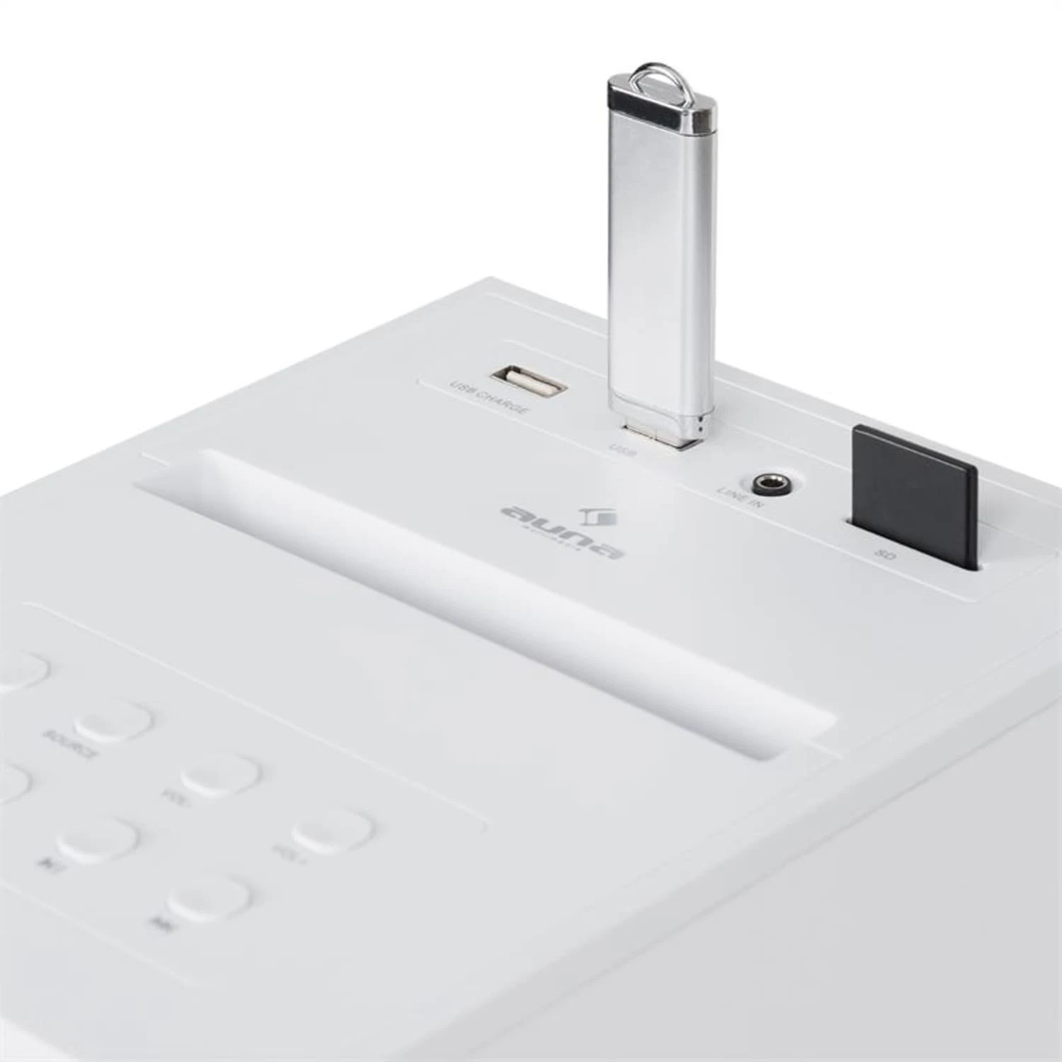 Karaboom CD Karaoke-Anlage Bluetooth MP3 USB-Charger Mikrofon FB Weiß 6 Karaboom CD Karaoke-Anlage Bluetooth MP3 USB-Charger Mikrofon FB Weiß – Bild 6