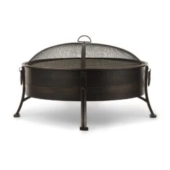 Catania 2-in-1-Feuerschale Ø80cm Funkenschutz Ø70cm Grill Stahl Antik 10 Catania 2-in-1-Feuerschale Ø80cm Funkenschutz Ø70cm Grill Stahl Antik -Einrichtungsgeschäft 10032140 uk 0003 front