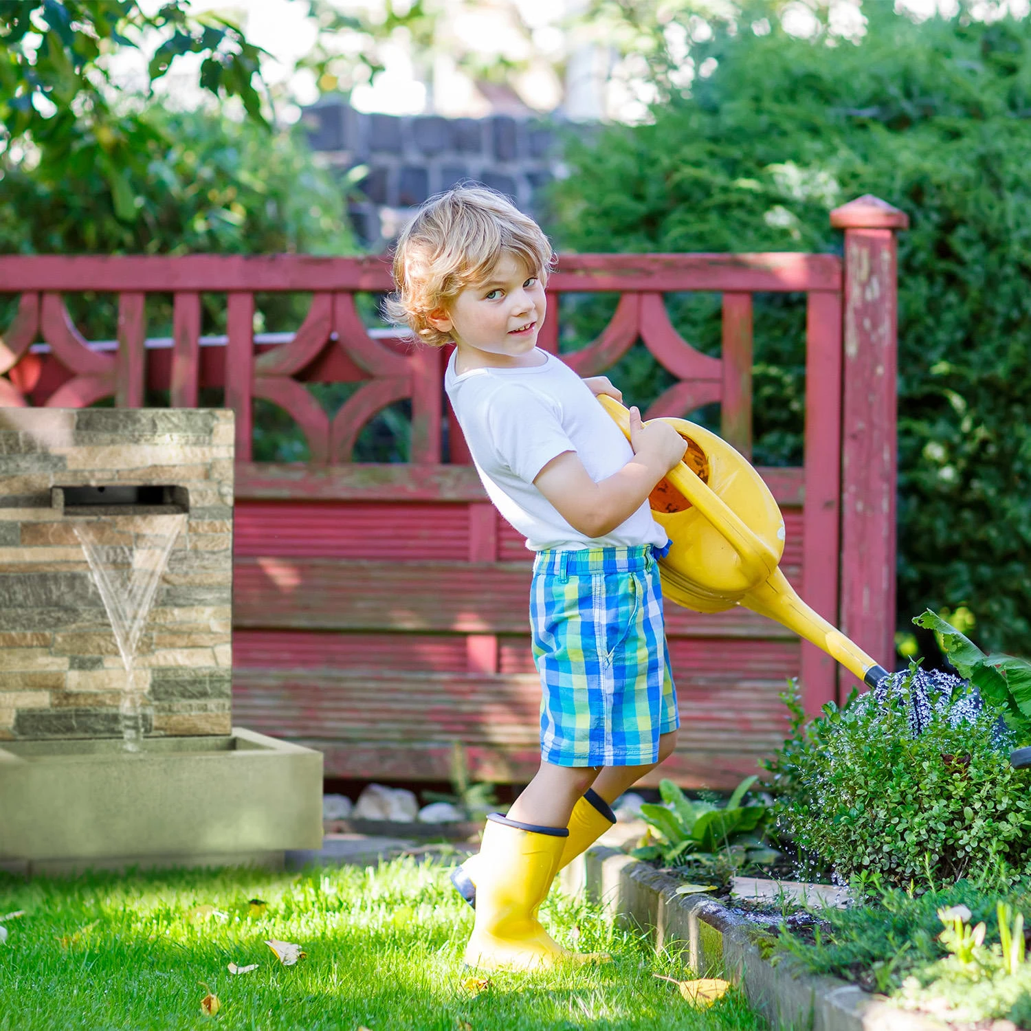 Watergate Gartenbrunnen In/Outdoor 15W Pumpe 10m Kabel Verzinkt 3 Watergate Gartenbrunnen In/Outdoor 15W Pumpe 10m Kabel Verzinkt – Bild 3