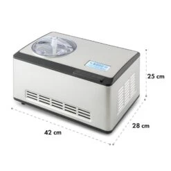 Dolce Bacio Eiscremebereiter Kompressor 2l LCD-Display Touch Edelstahl -Einrichtungsgeschäft 10032322 yy 0010 logo Klarstein Dolce Bacio Eiscremebereiter Edelstahl