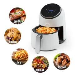 AirVital Heißluftfritteuse 1300W 2,5l CeraPlus-Antihaft Touch Weiß 11 AirVital Heißluftfritteuse 1300W 2,5l CeraPlus-Antihaft Touch Weiß -Einrichtungsgeschäft 10032331 yy 0003 logo Klarstein AirVital Heissluftfritteuse 1300W weiss