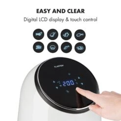 AirVital Heißluftfritteuse 1300W 2,5l CeraPlus-Antihaft Touch Weiß 13 AirVital Heißluftfritteuse 1300W 2,5l CeraPlus-Antihaft Touch Weiß -Einrichtungsgeschäft 10032331 yy 0005 logo Klarstein AirVital Heissluftfritteuse 1300W weiss