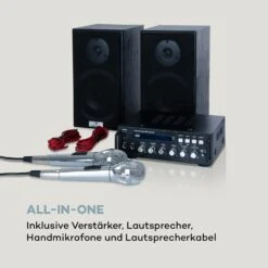 Karaoke Star 3 Karaoke-Set 2x75 Wmax. BT USB-Port Line-In 2 X Mikro 14 Karaoke Star 3 Karaoke-Set 2x75 Wmax. BT USB-Port Line-In 2 X Mikro -Einrichtungsgeschäft 10032441 de 0007 logo