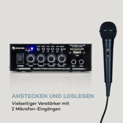 Karaoke Star 1 Karaoke-Set, 2 X 50 W Max., BT, USB/SD, Line-In -Einrichtungsgeschäft 10032442 de 0004 logo