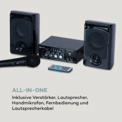 Karaoke Star 1 Karaoke-Set, 2 X 50 W Max., BT, USB/SD, Line-In -Einrichtungsgeschäft 10032442 de 0007 logo