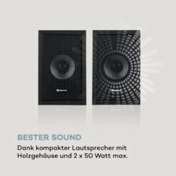 Karaoke Star 2 Karaoke-Set 2 X 50 W Max. BT USB/SD Line-In 2 X Mikro -Einrichtungsgeschäft 10032443 de 0003 logo