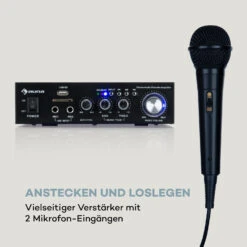 Karaoke Star 2 Karaoke-Set 2 X 50 W Max. BT USB/SD Line-In 2 X Mikro -Einrichtungsgeschäft 10032443 de 0004 logo