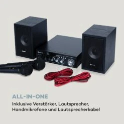 Karaoke Star 2 Karaoke-Set 2 X 50 W Max. BT USB/SD Line-In 2 X Mikro -Einrichtungsgeschäft 10032443 de 0007 logo