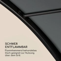 Steakhouse Grilldach 220x215x140cm PE 180 G/m² Flammhemmend Stahl Grau 19 Steakhouse Grilldach 220x215x140cm PE 180 G/m² Flammhemmend Stahl Grau -Einrichtungsgeschäft 10032523 de 0009 logo