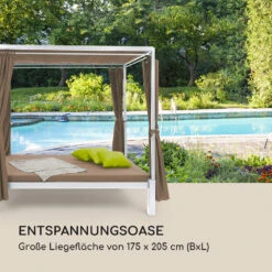 Senator Lounge Gartenliege 188x208x205cm Sonnendach Polyester Stahl -Einrichtungsgeschäft 10032569 de 0003 logo