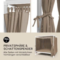 Senator Lounge Gartenliege 188x208x205cm Sonnendach Polyester Stahl -Einrichtungsgeschäft 10032569 de 0005 logo