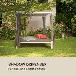 Senator Ersatzdach Sonnenschutz Polyester Wasserdicht Taupe -Einrichtungsgeschäft 10032570 yy 0002 logo Blumfeldt Senator Ersatzdach taupe