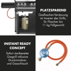 Highgrade 4 IB Gasgrill 6 Brenner 19,8 KW 71x46cm Grill Edelstahl -Einrichtungsgeschäft 10032580 de 0008 logo