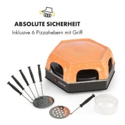 Capricciosa Pizzaofen 1500W Abdeckung Aus Terracotta Warmhaltefunktion -Einrichtungsgeschäft 10032597 de 0008 logo