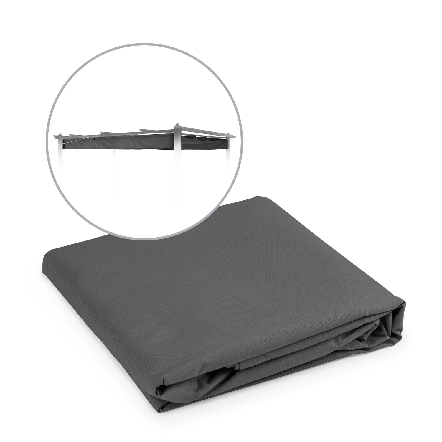 Pantheon Roof 3x4m Ersatzdach | Zubehör | 180 G/m² Polyester | Grau