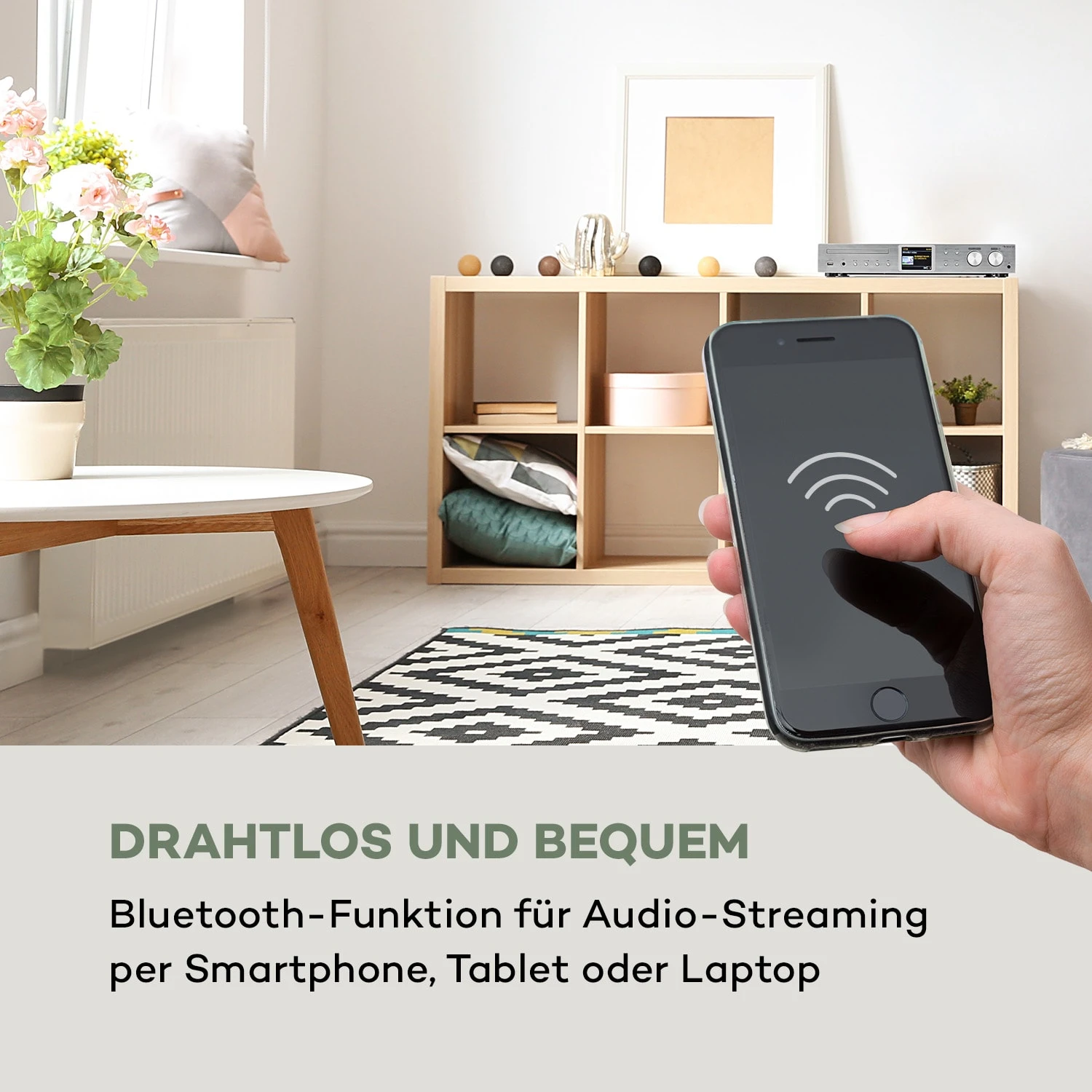 ITuner CD HiFi-Receiver Internet/DAB+/ FM Radio CD-Player WiFi Silber 10 ITuner CD HiFi-Receiver Internet/DAB+/ FM Radio CD-Player WiFi Silber – Bild 10