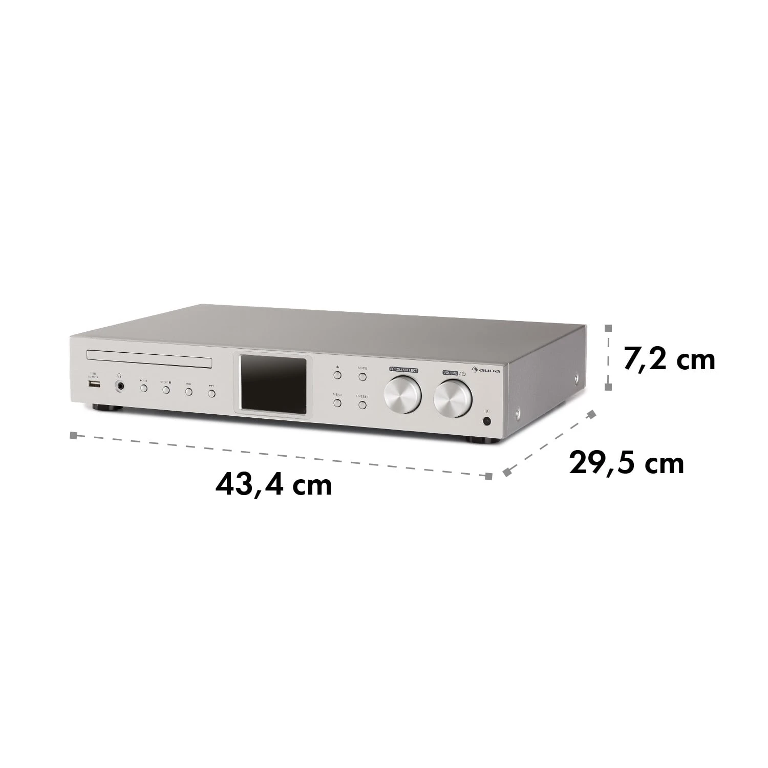 ITuner CD HiFi-Receiver Internet/DAB+/ FM Radio CD-Player WiFi Silber 11 ITuner CD HiFi-Receiver Internet/DAB+/ FM Radio CD-Player WiFi Silber – Bild 11