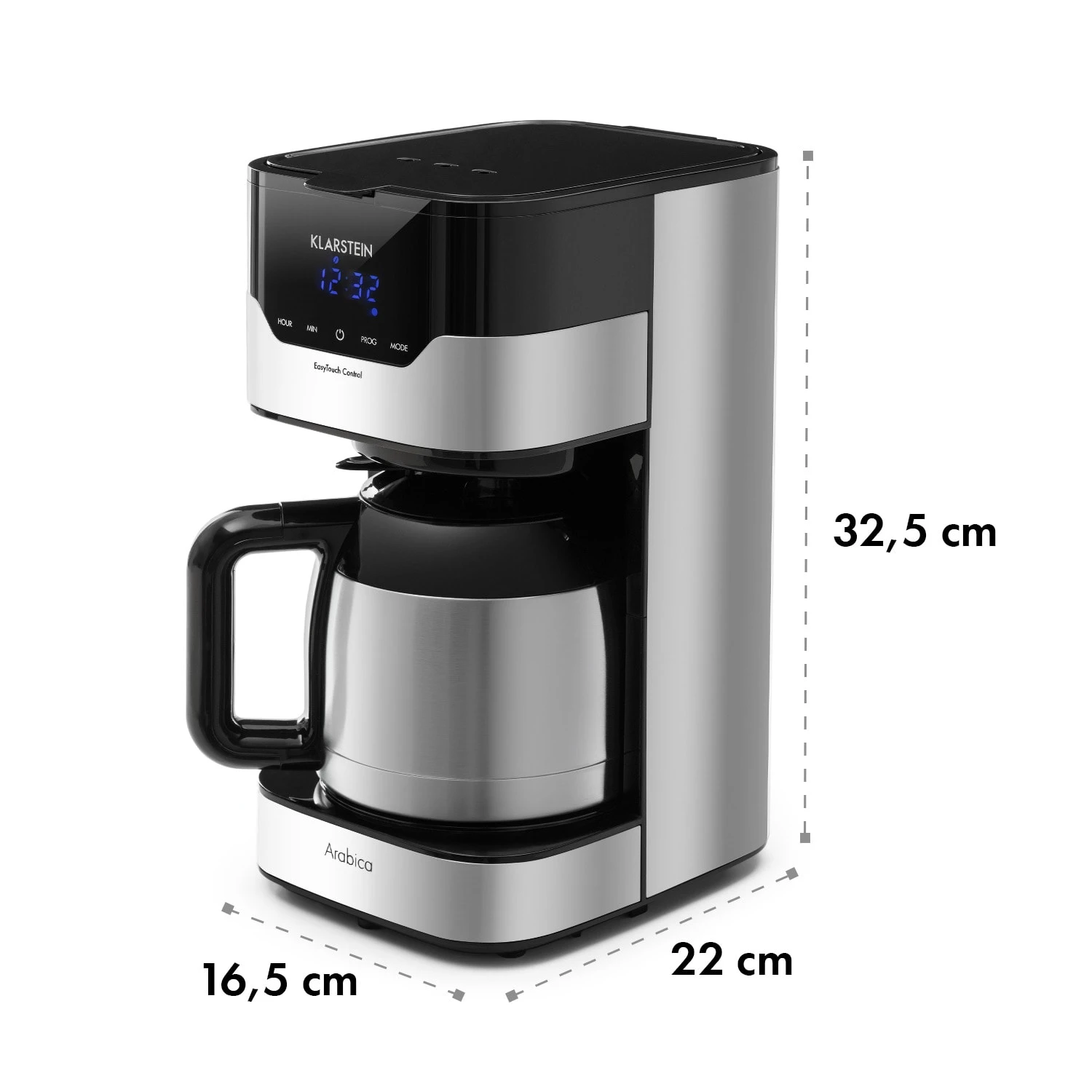 Kaffeemaschine Arabica 800W EasyTouch Control Silber/schwarz 7 Kaffeemaschine Arabica 800W EasyTouch Control Silber/schwarz – Bild 7