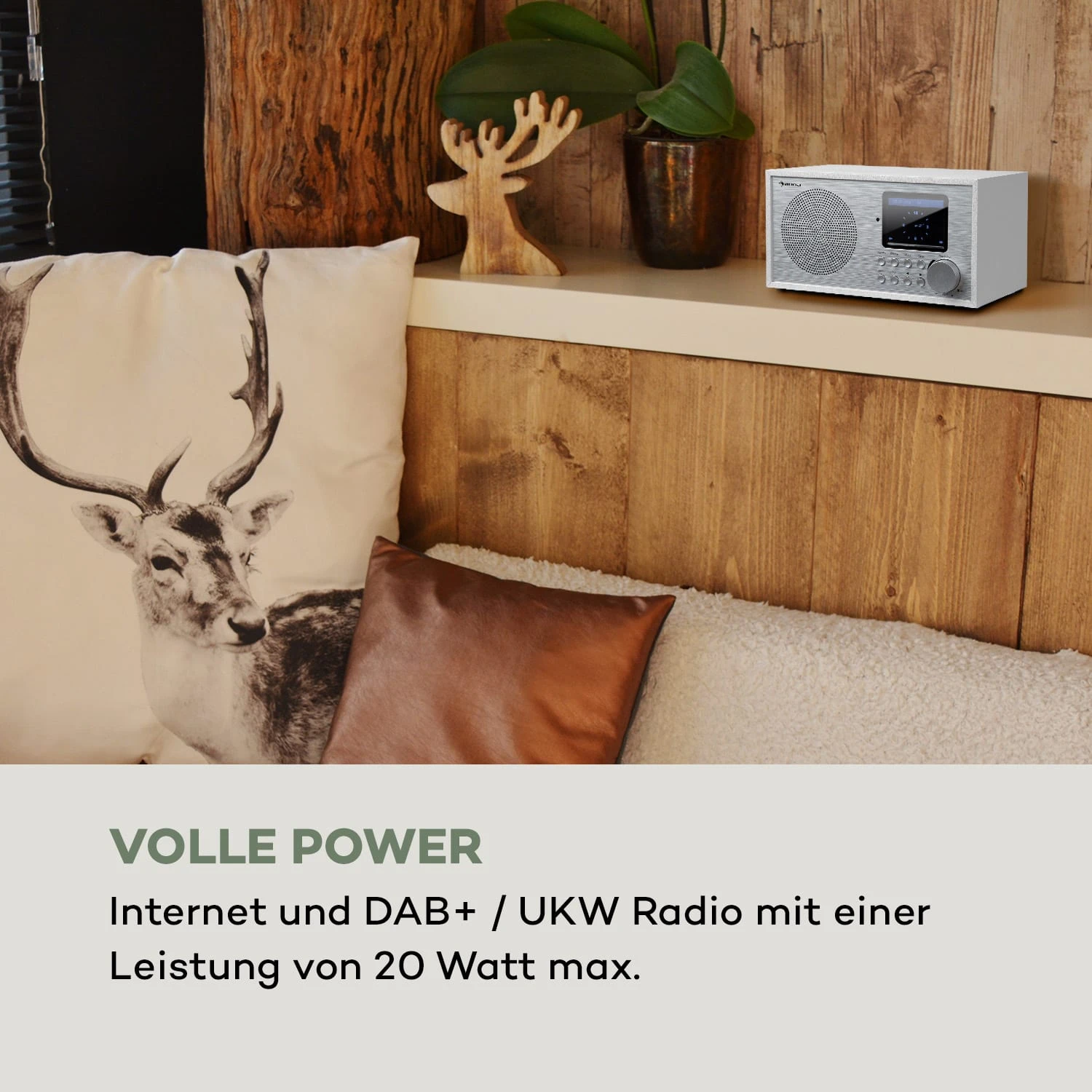 Silver Star Mini Internet DAB+/UKW Radio, WiFi, BT, DAB+/UKW, Weiß 2 Silver Star Mini Internet DAB+/UKW Radio, WiFi, BT, DAB+/UKW, Weiß – Bild 2