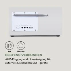 Silver Star Mini Internet DAB+/UKW Radio, WiFi, BT, DAB+/UKW, Weiß 18 Silver Star Mini Internet DAB+/UKW Radio, WiFi, BT, DAB+/UKW, Weiß -Einrichtungsgeschäft 10032792 de 0009 logo