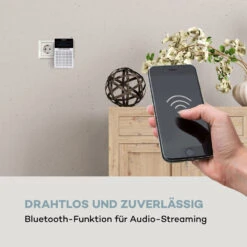 DigiPlug DAB Steckdosen-Radio, DAB+, UKW/PLL, BT, LCD-Display, Weiß -Einrichtungsgeschäft 10032857 de 0006 logo