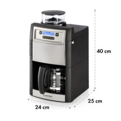 Aromatica II Kaffeemaschine, Mahlwerk, 1,25 L, Silber -Einrichtungsgeschäft 10032872 yy 0011 logo Klarstein Aromatica II Kaffeemaschine silber