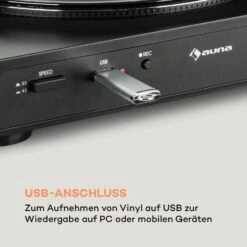 Fullmatic Vollautomatischer Plattenspieler USB Vorverstärker Schwarz -Einrichtungsgeschäft 10032888 de 0004 logo