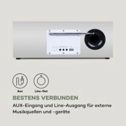Silver Star Stereo Internet DAB+/UKW Radio, WiFi, BT, DAB+/UKW, Weiß -Einrichtungsgeschäft 10032917 de 0009 logo