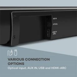 Areal Bar 650 2.1 Sound System Soundbar 120W RMS-Leistung BT USB 15 Areal Bar 650 2.1 Sound System Soundbar 120W RMS-Leistung BT USB -Einrichtungsgeschäft 10032983 yy 0008 logo Auna 2 1CH Soundbar