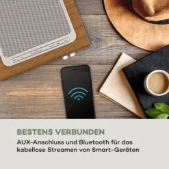 Silver Star CD Cube Radio Bluetooth HCC Display Wood Brown -Einrichtungsgeschäft 10033003 de 0005 logo