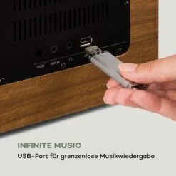 Silver Star CD Cube Radio Bluetooth HCC Display Wood Brown -Einrichtungsgeschäft 10033003 de 0007 logo