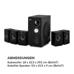 Concept 520 5.1 Lautsprechersystem 75W RMS OneSide Subwoofer BT USB SD -Einrichtungsgeschäft 10033066 de 0009 logo