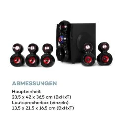X-Gaming 5.1 Surround-Audiosystem 380Wmax. OneSide Subwoofer BT USB SD 19 X-Gaming 5.1 Surround-Audiosystem 380Wmax. OneSide Subwoofer BT USB SD -Einrichtungsgeschäft 10033070 de 0010 logo