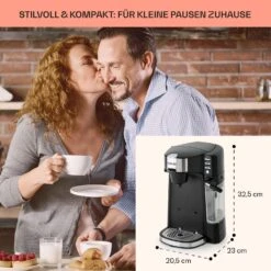 Baristomat 2-in-1-Heißgetränkeautomat Kaffee Tee Milchschaum 12 Baristomat 2-in-1-Heißgetränkeautomat Kaffee Tee Milchschaum -Einrichtungsgeschäft 10033138 de 0005 usp