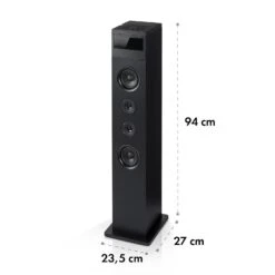 Karaboom 100 Turmlautsprecher 120W Max. Bluetooth 2 In 1 USB -Einrichtungsgeschäft 10033149 yy 0007 logo auna Karaboom 100 Turmlautsprecher schwarz reedit v3