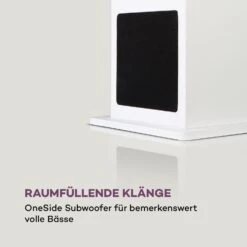 Karaboom 100 Wifi Turmlautsprecher Internetradio DAB+ BT 120W Weiß -Einrichtungsgeschäft 10033150 de 0007 logo