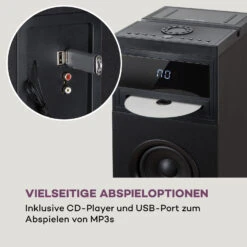 Karaboom 100 Wifi Turmlautsprecher Internetradio DAB+ BT 120W Schwarz -Einrichtungsgeschäft 10033151 de 0004 logo