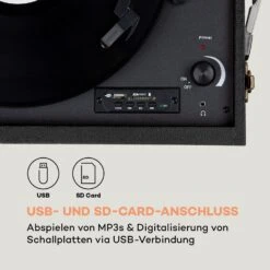 Sarah Ann Plattenspieler Bluetooth USB 33, 45 Und 78 U/min -Einrichtungsgeschäft 10033175 de 0008 logo