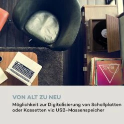 Belle Epoque 1910 Retro-Stereoanlage Plattenspieler CD Lautsprecher -Einrichtungsgeschäft 10033179 de 0004 logo