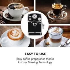 Espressionata Gusto Espressomaschine 1100W 15 Bar Druck Schwarz 12 Espressionata Gusto Espressomaschine 1100W 15 Bar Druck Schwarz -Einrichtungsgeschäft 10033209 yy 0004 logo Klarstein Espressionata Gusto Espressomaschine