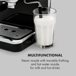 Espressionata Gusto Espressomaschine 1100W 15 Bar Druck Schwarz 15 Espressionata Gusto Espressomaschine 1100W 15 Bar Druck Schwarz -Einrichtungsgeschäft 10033209 yy 0007 logo Klarstein Espressionata Gusto Espressomaschine