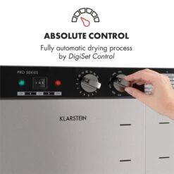 Master Jerky 24 Dörrautomat 5850W 40-90 °C 15h-Timer Edelstahl Silber -Einrichtungsgeschäft 10033214 yy 0003 logo Klarstein Master Jerky 24 Doerrautomat silber