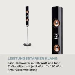 Areal Nobility 5.1-Surround-System 120W RMS BT USB AUX Fernbedienung -Einrichtungsgeschäft 10033215 de 0003 logo