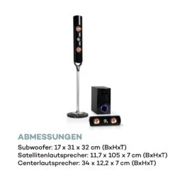 Areal Nobility 5.1-Surround-System 120W RMS BT USB AUX Fernbedienung -Einrichtungsgeschäft 10033215 de 0008 logo